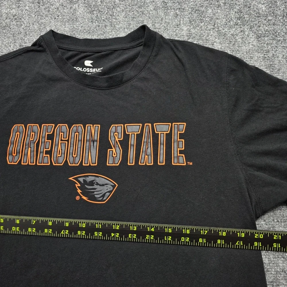 Colosseum Oregon State Beavers Men's Large Black Graphic T-Shirt NCAA‎ Fan Gear